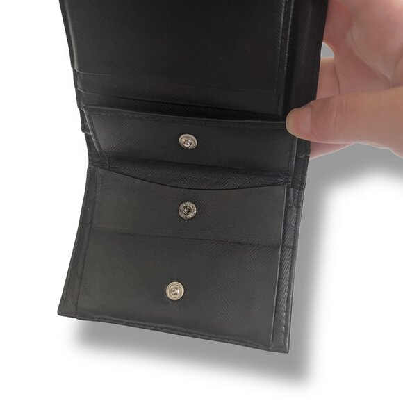Black Prada Tessuto Nylon Trifold Wallet - Picture 9 of 12